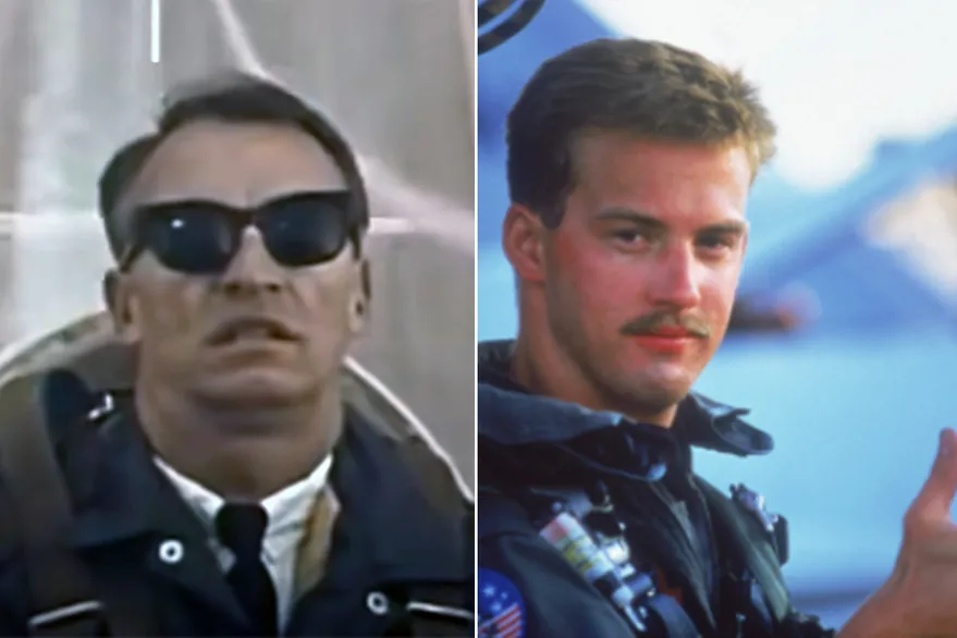 El accidente que sufrió el piloto Art Scholl, es muy similar a la muerte de "Goose" en Top Gun
