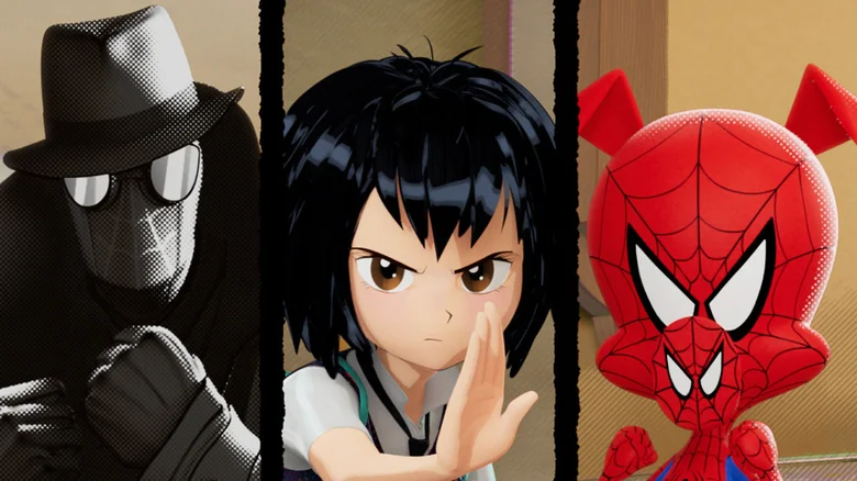 Los spiders de "Into the Spider-Verse"